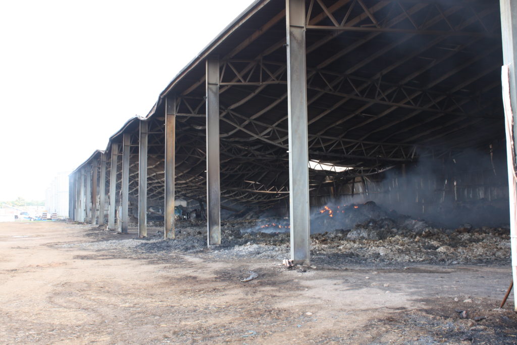 Fire in shed