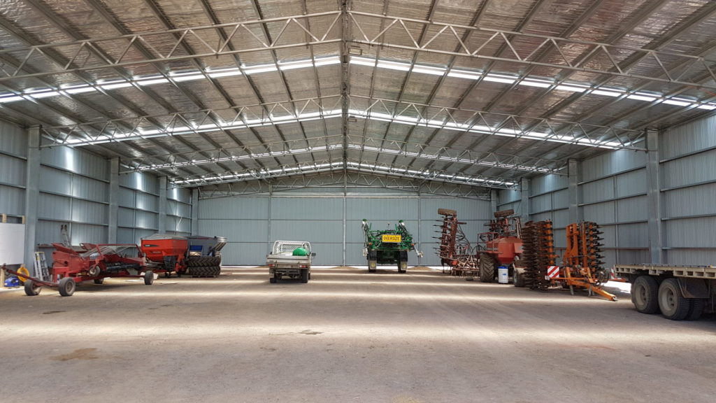 machinery shed and workshop