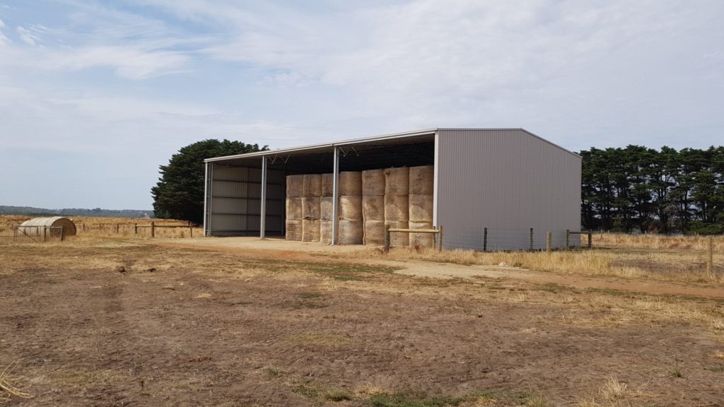 three bay hay shed