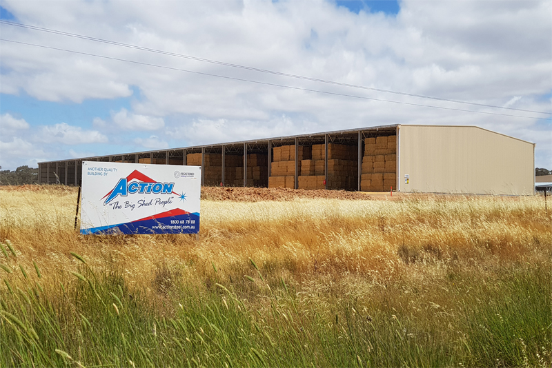 You are currently viewing 45m (w) x 160m (L) x 9m (H) export hay shed for Gilmac