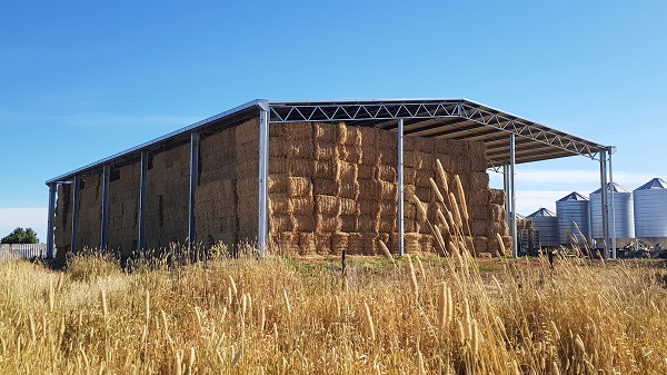 You are currently viewing A 40m x 24m roof only hay shed