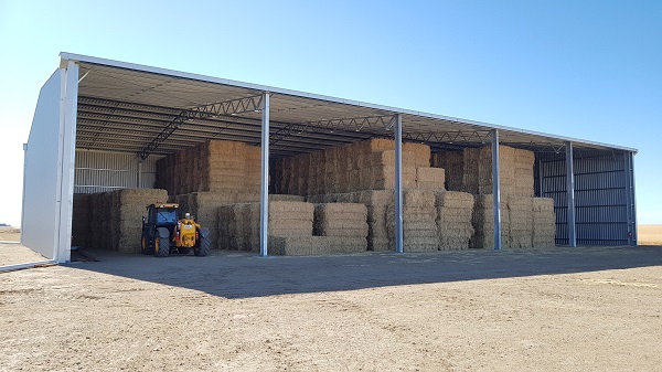 You are currently viewing A 40m x 24m five-bay hay storage shed