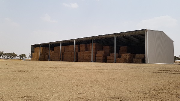 You are currently viewing A 56m x 24m hay shed