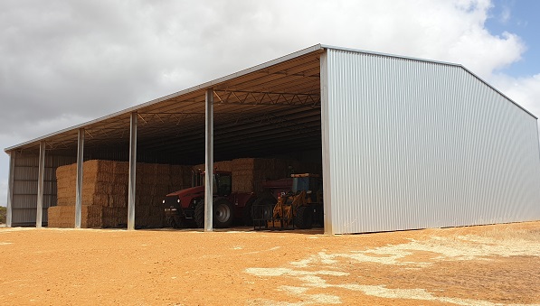 You are currently viewing A 40m x 24m five-bay hay shed