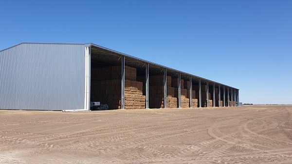 You are currently viewing A 126m x 27m open-front hay shed