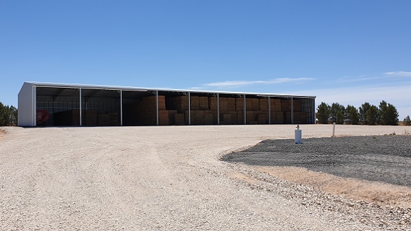 You are currently viewing A 72m x 27m hay shed