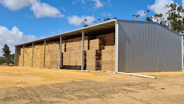 You are currently viewing A 48m x 18m hay shed