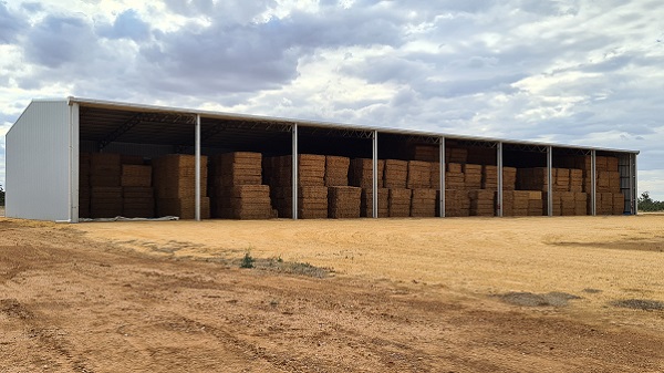 You are currently viewing A 64m x 24m hay shed