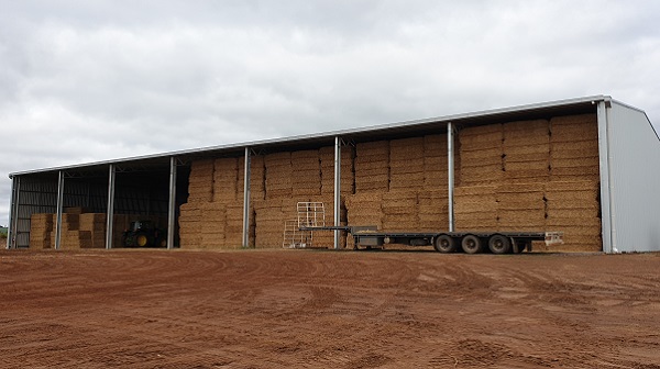 You are currently viewing A 56m x 24m open-front hay shed