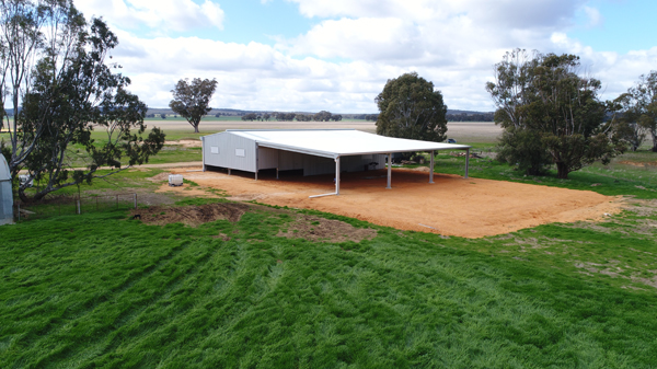 You are currently viewing A 21m x 12.3m shearing shed ready for fit out by ProWay