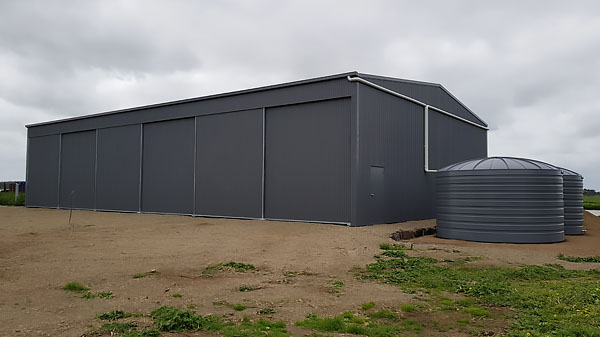 You are currently viewing A 24m x 15m fully-enclosed machinery shed