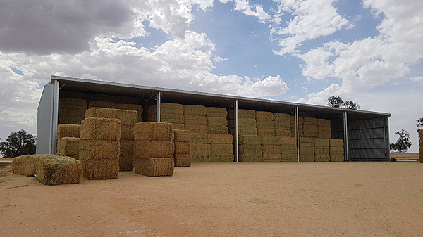 You are currently viewing A 40m x 18m open front hay storage shed