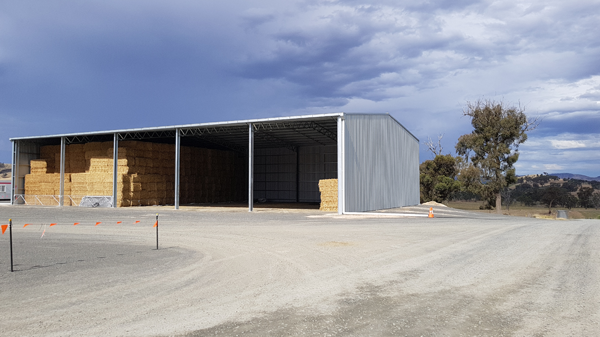 You are currently viewing A 40m x 24m open front hay storage shed