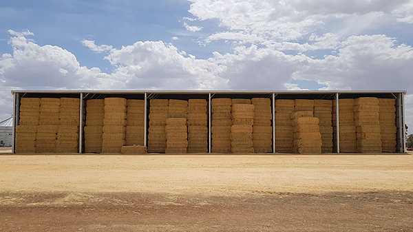 You are currently viewing A 48m x 18m open front hay shed