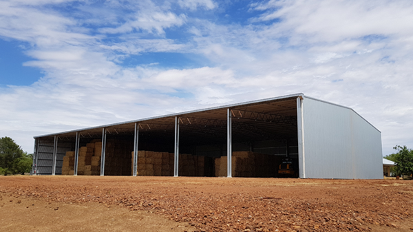 You are currently viewing A 56m x 30m open front hay shed