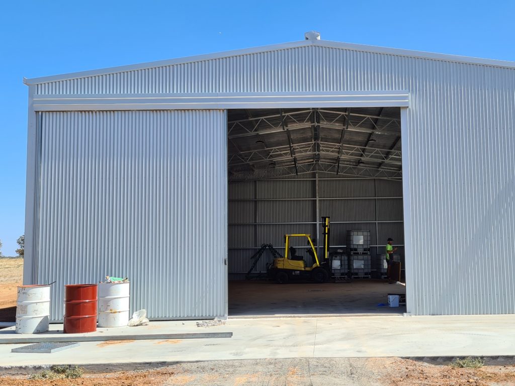 18m x 12m x 5m chemical shed Action Steel