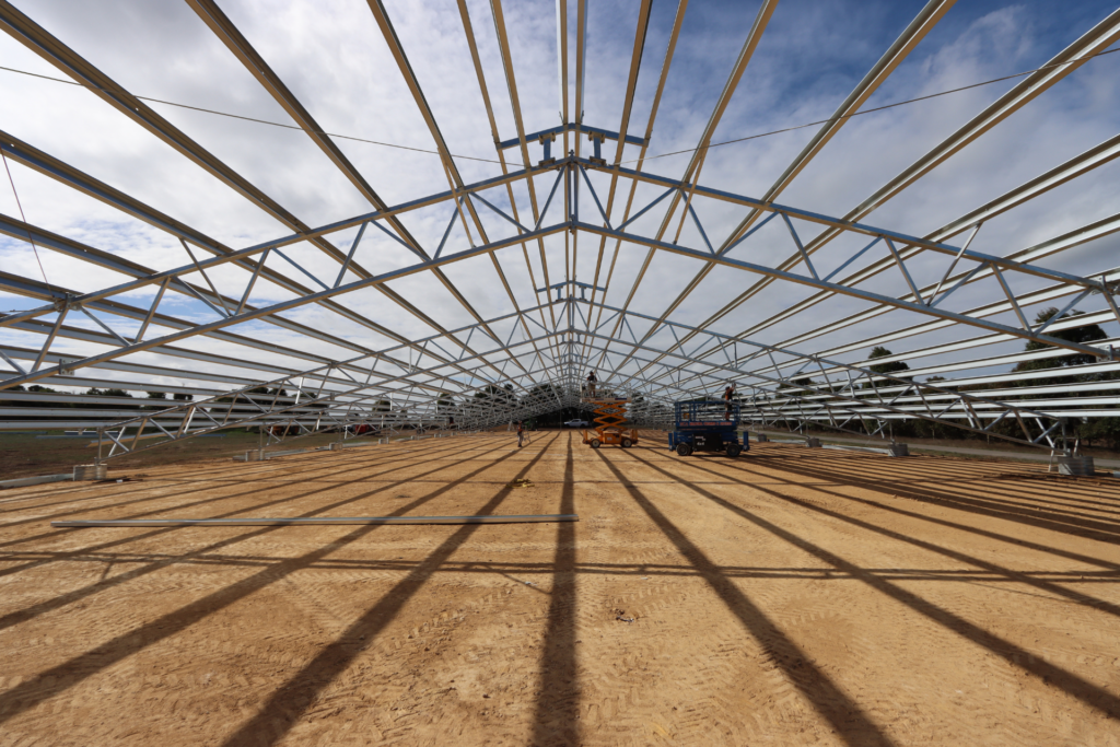Best Farm Shed Photos - feedlot cover under construction