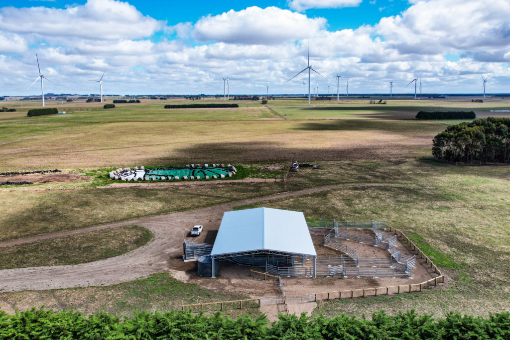 25.5m x 18m x 4m covering cattle yards