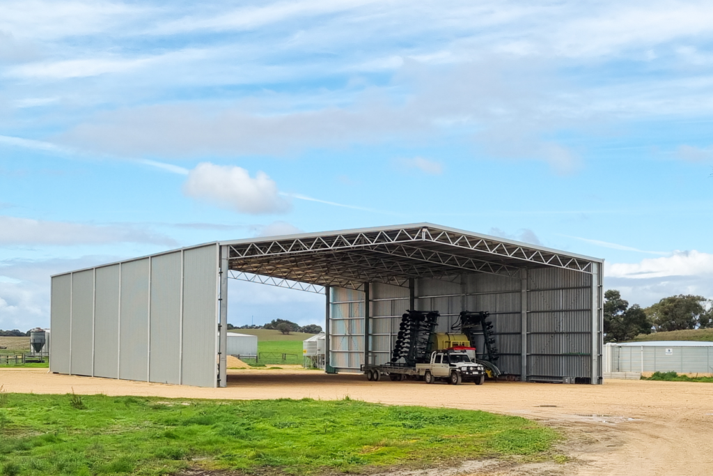 open front machinery shed designs - 1