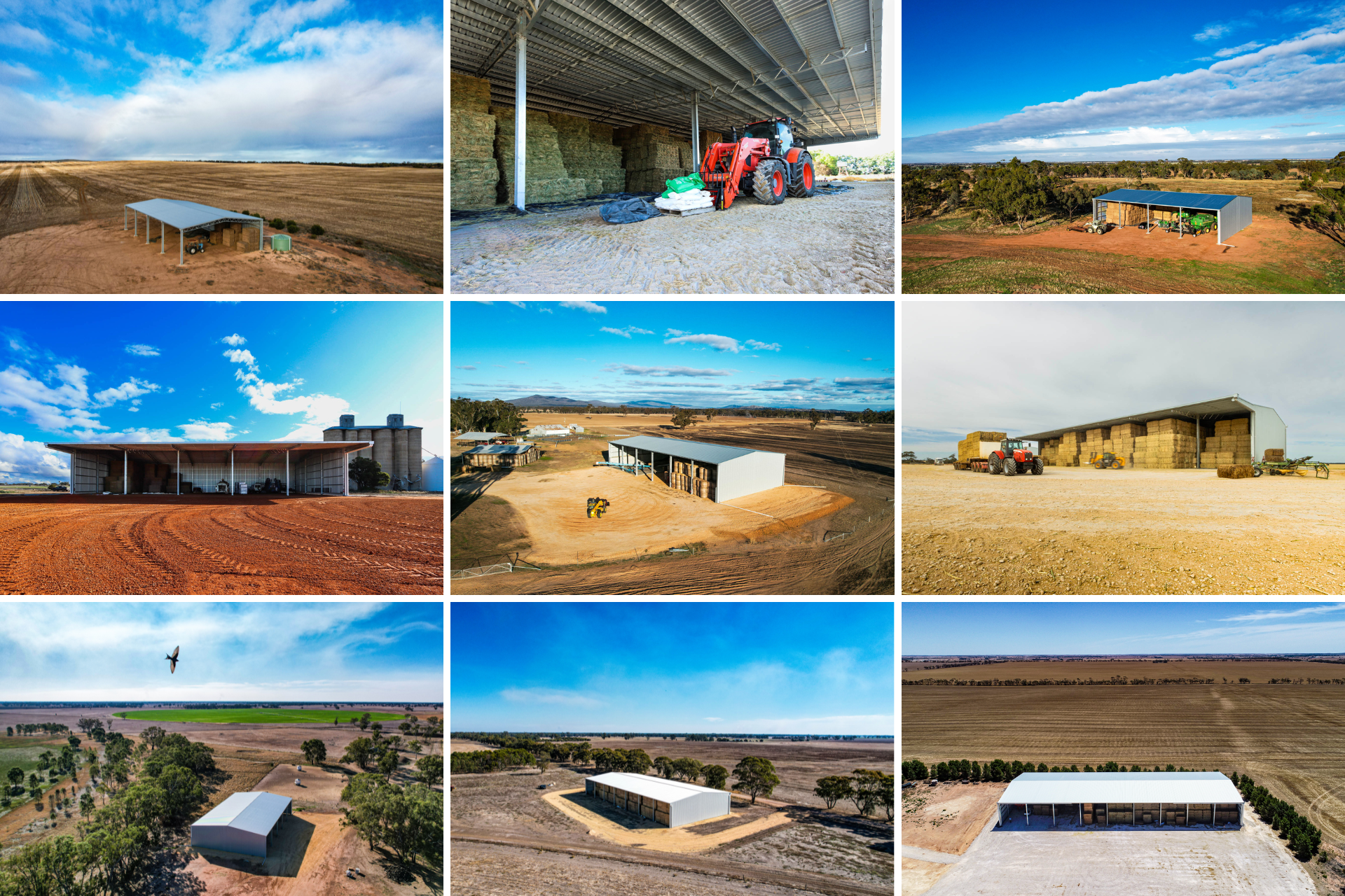 hay shed kit sizes
