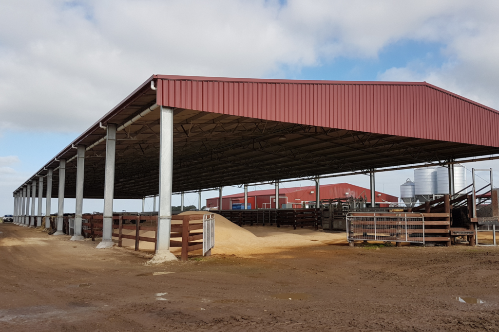 colorbond calving shelter