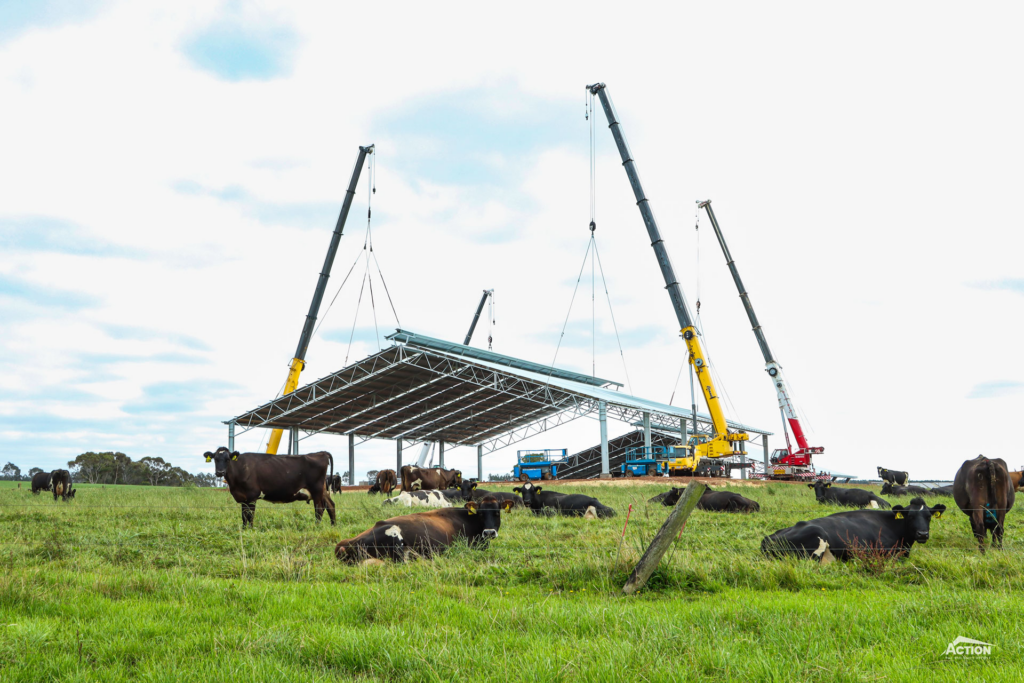 Loafing barn size - under construction 2