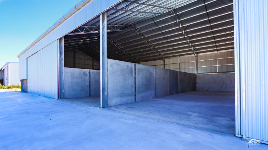 grain fert storage shed at Kinnabulla VIC