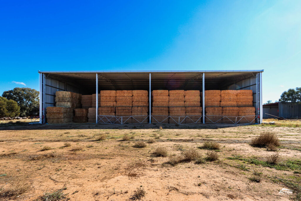 Loans for Farm Sheds In New South Wales - Open front hay shed at Bunnaloo NSW