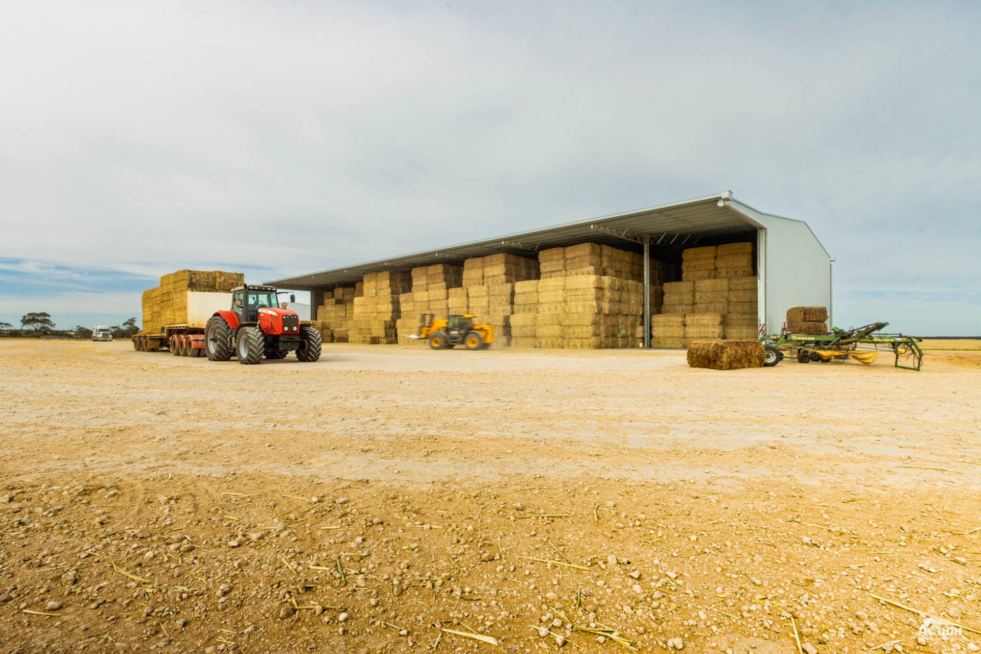 storing 4000 hay bales