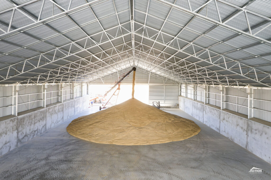 Grain shed loaded