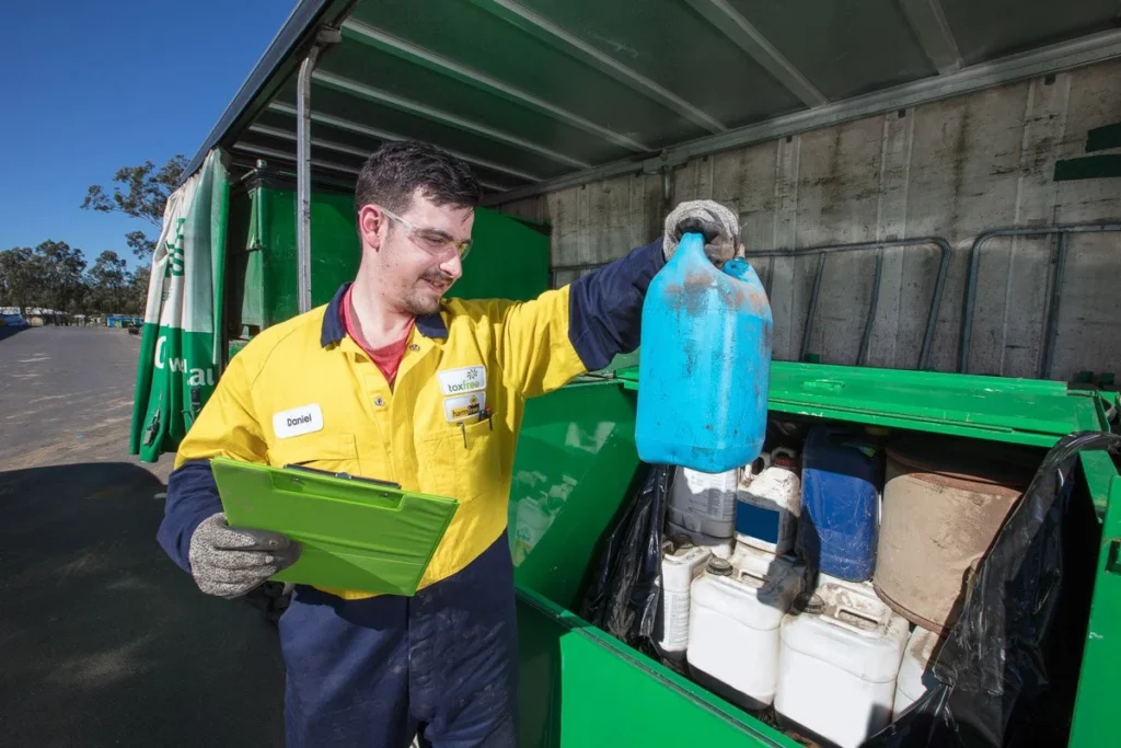 Person running ChemClear State initiative, looking through out of date chemical