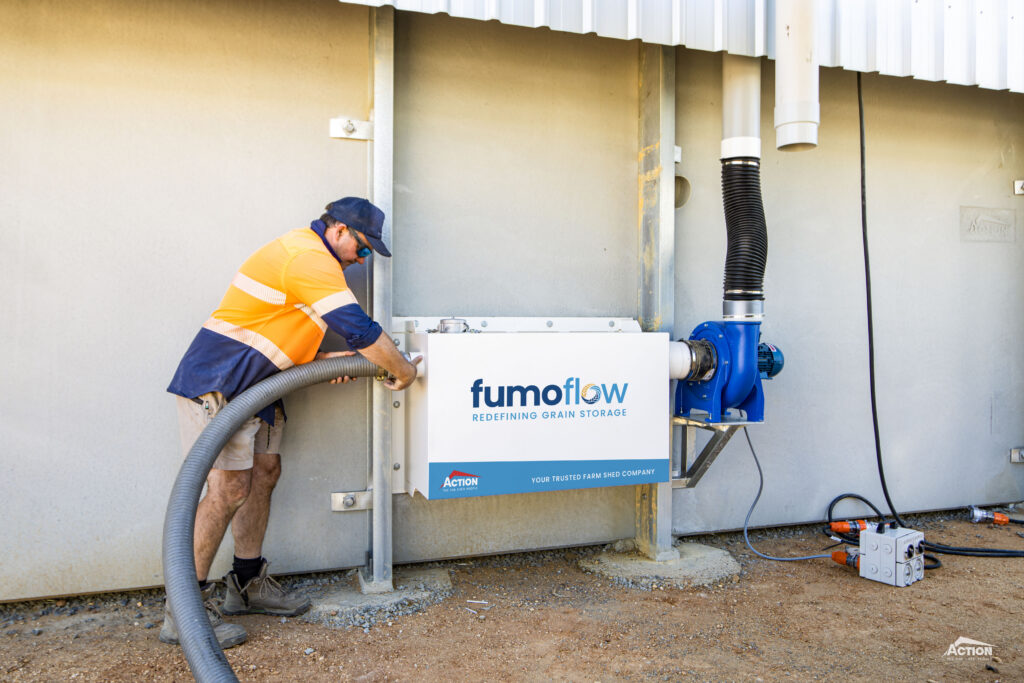 fumoflow box at fumigation time