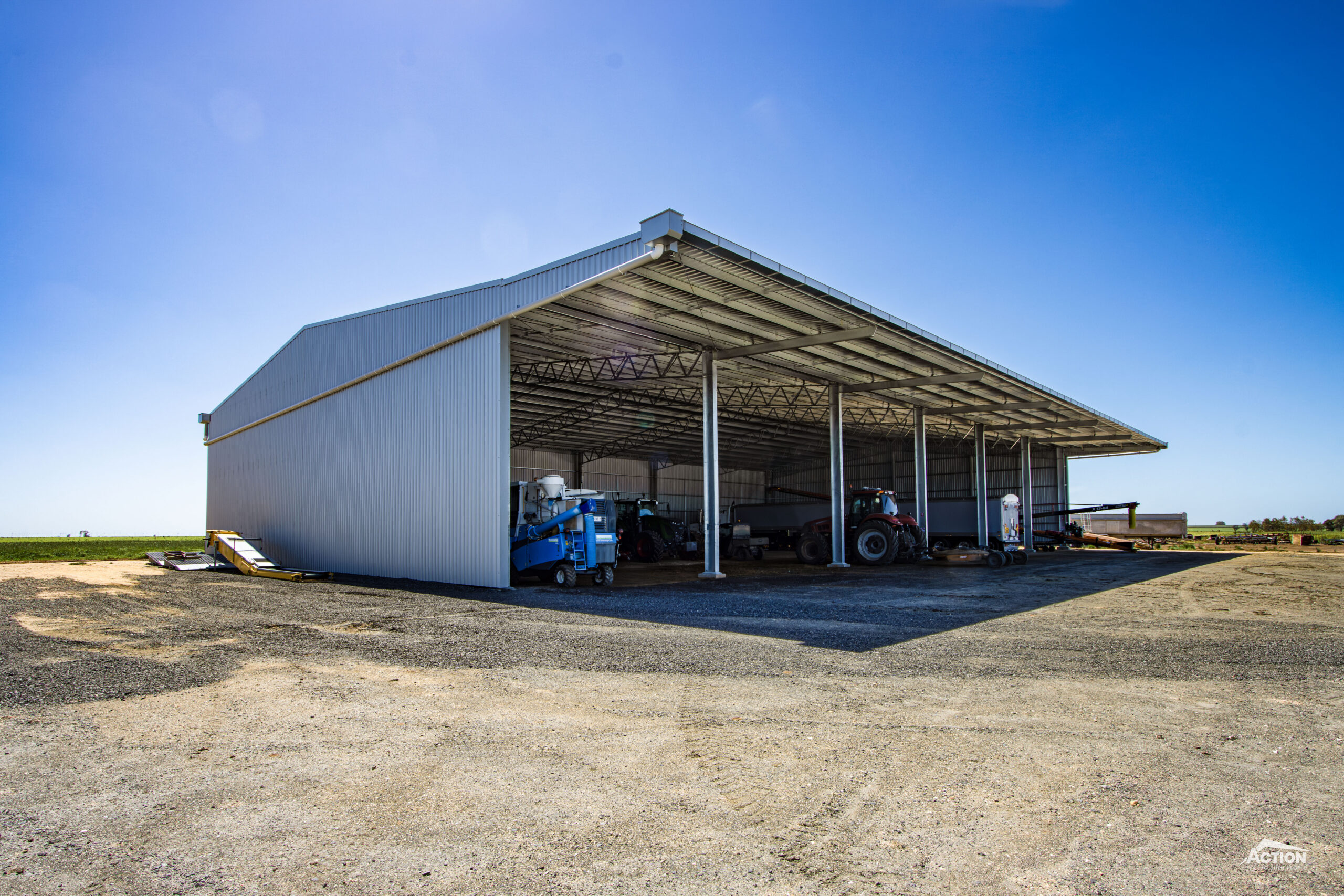 You are currently viewing 27m x 48m x 7.5m Machinery Shed with 6m Canopy